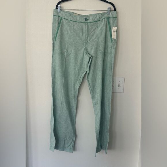 Anthropologie Pants - Anthropologie Pilcro Green Wide Legged Casual Pants 14 (New)